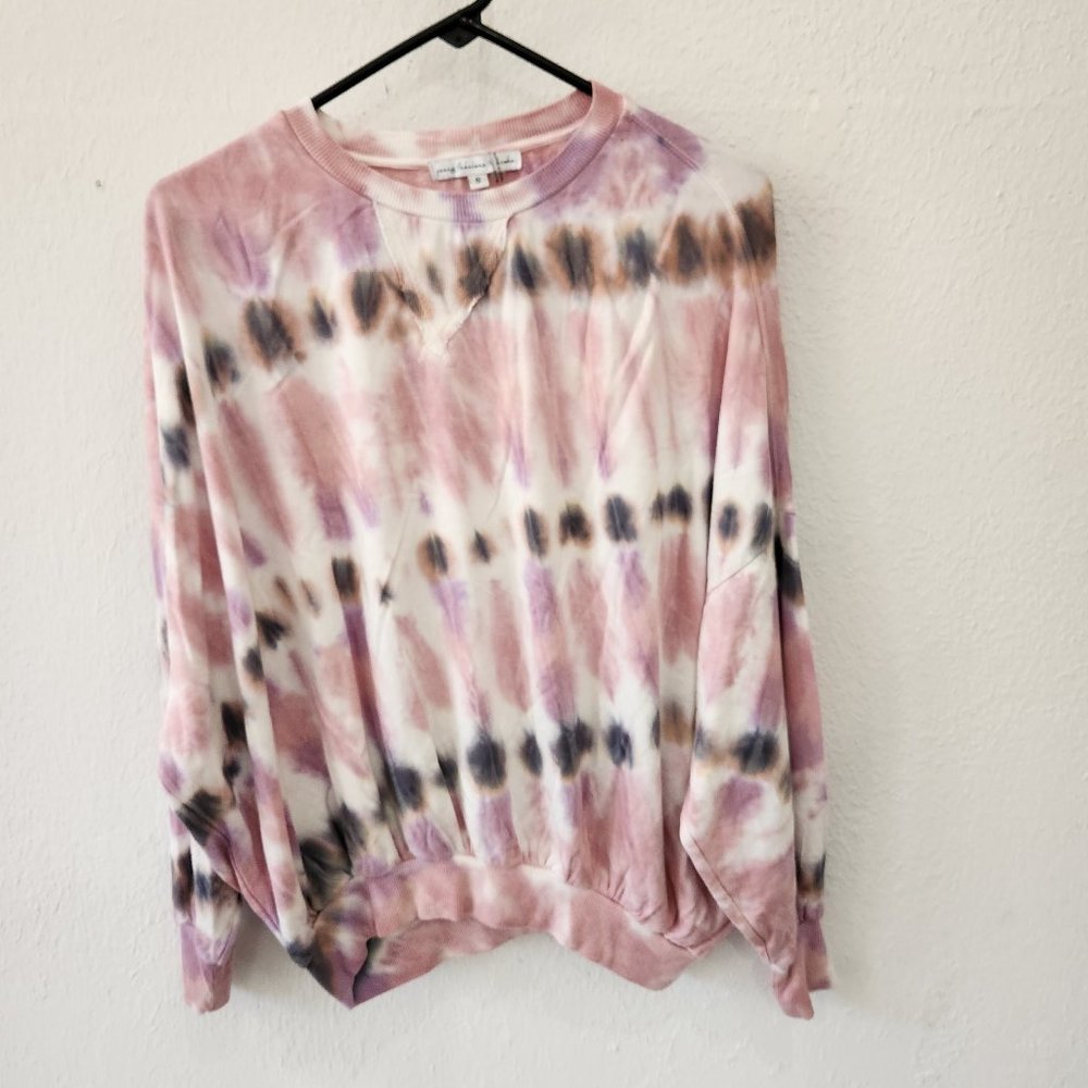 Young Fabulous & Broke Women's Tie Dye Drop Shoulder Sweatshirt
